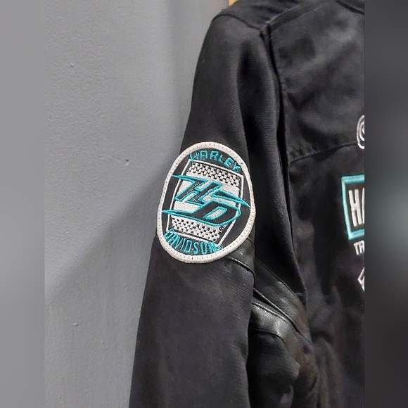 Harley Davidson motorcycle jacket, color black, size L for woman. Brand new. - Picture 4 of 4